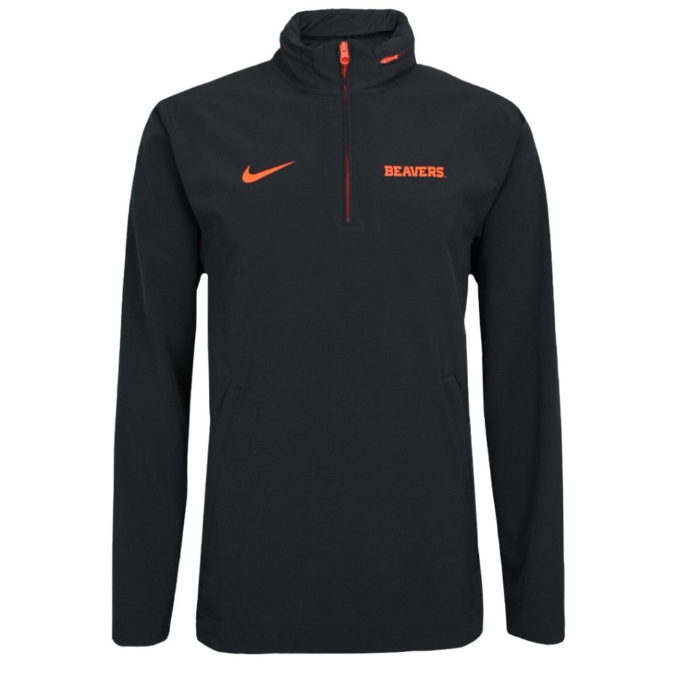 NWT men’s large XL OSU/Oregon State beavers Nike coaches 1/2 zip hoodie/jacket